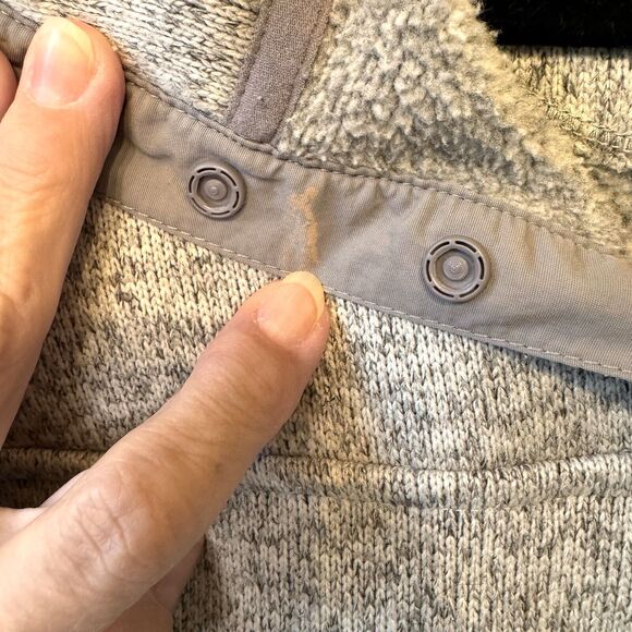 L.L. Bean Sweater Sweatshirt Women’s Small Fleece Pullover Pewter Heather Gray - Picture 10 of 10